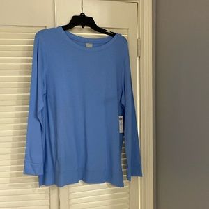 Chicos Zenergy French Terry Rib Mix Tunic